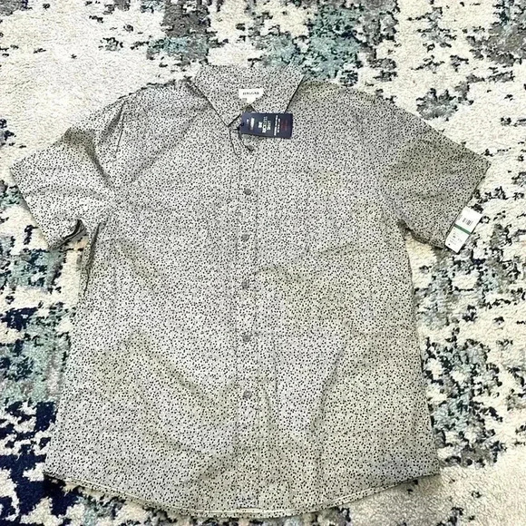 Haggar slim fit tuckless button-down shirt large NWT - Picture 1 of 6